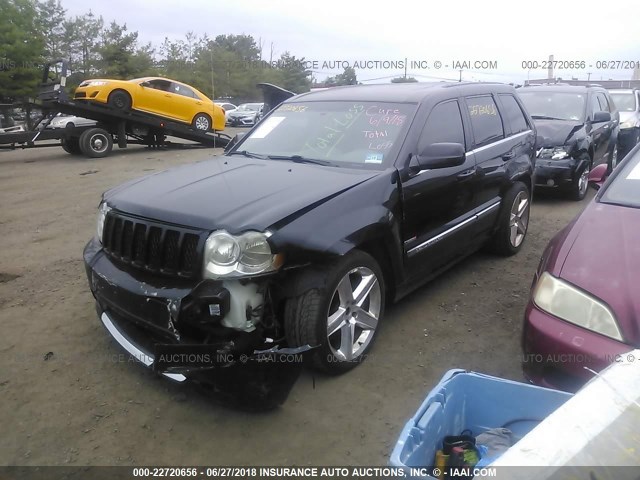 1J8HR78336C345121 - 2006 JEEP GRAND CHEROKEE SRT-8 BLACK photo 2