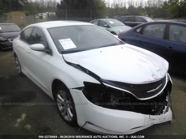 1C3CCCAB0FN738323 - 2015 CHRYSLER 200 LIMITED WHITE photo 1