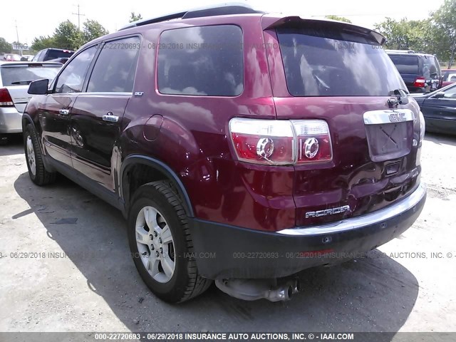 1GKER23727J172054 - 2007 GMC ACADIA SLT-1 RED photo 3