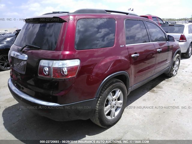 1GKER23727J172054 - 2007 GMC ACADIA SLT-1 Rot Foto 4