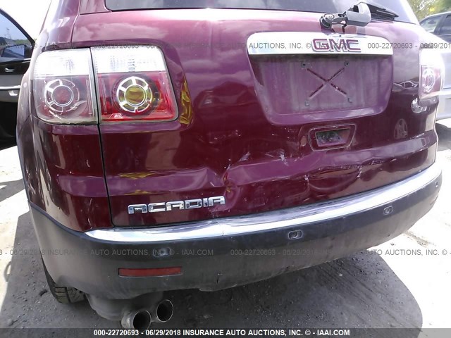 1GKER23727J172054 - 2007 GMC ACADIA SLT-1 Rot Foto 6