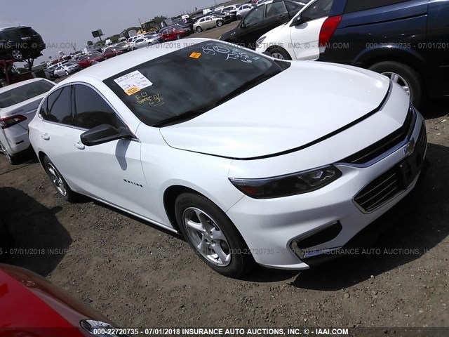 1G1ZB5ST9HF157467 - 2017 CHEVROLET MALIBU LS WHITE photo 1