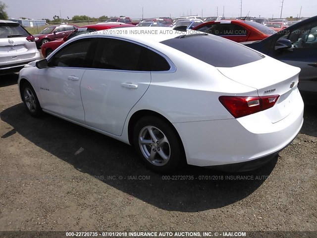 1G1ZB5ST9HF157467 - 2017 CHEVROLET MALIBU LS WHITE photo 3