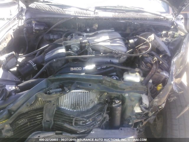 4TASN92N0YZ640655 - 2000 TOYOTA TACOMA XTRACAB PRERUNNER მწვანე ფოტო 10