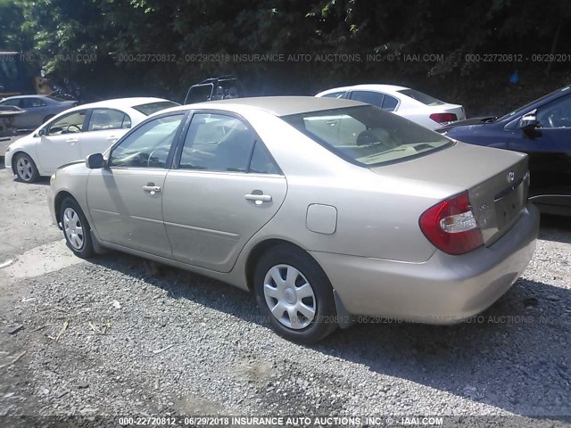 4T1BE32K03U714553 - 2003 TOYOTA CAMRY LE/XLE/SE Qızıl foto 3