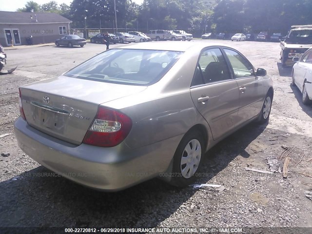 4T1BE32K03U714553 - 2003 TOYOTA CAMRY LE/XLE/SE Qızıl foto 4