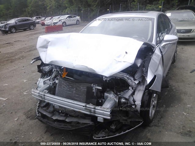 1FA6P0H7XE5390175 - 2014 FORD FUSION SE SILVER photo 6