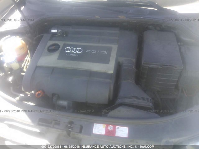 WAUNF78P46A051905 - 2006 AUDI A3 2.0 PREMIUM BLACK photo 10