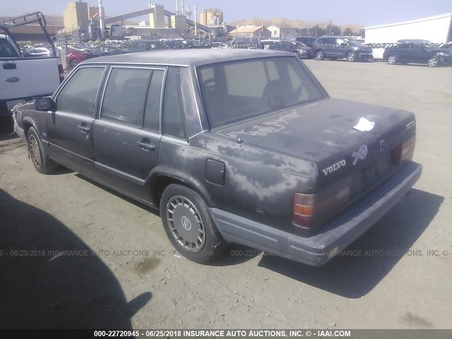 YV1FA8849L1463129 - 1990 VOLVO 740 GL GRAY photo 3