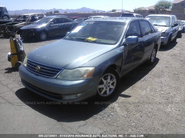 4T1BF28B24U389081 - 2004 TOYOTA AVALON XL/XLS BLUE photo 2