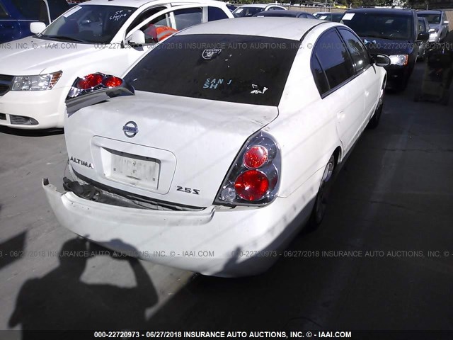 1N4AL11D05C390015 - 2005 NISSAN ALTIMA S/SL WHITE photo 4