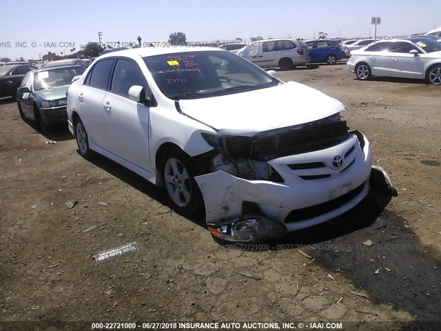 2T1BU4EE4BC633764 - 2011 TOYOTA COROLLA S/LE WHITE photo 1