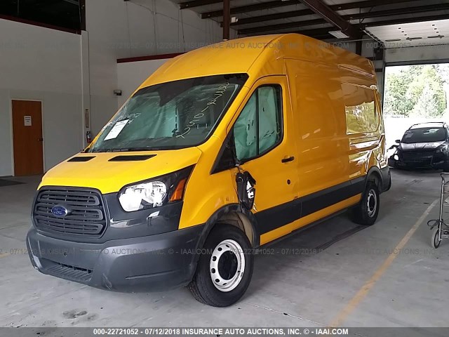 1FTYR2XM2HKA91821 - 2017 FORD TRANSIT T-250 YELLOW photo 2