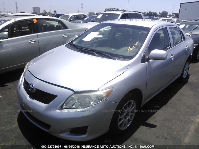 JTDBL40E899049930 - 2009 TOYOTA COROLLA LE/XLE SILVER photo 2