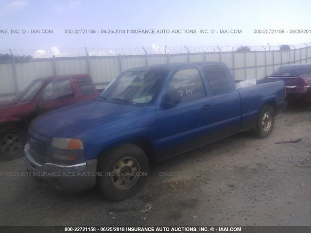 2GTEC19V131258165 - 2003 GMC NEW SIERRA C1500 BLUE photo 2