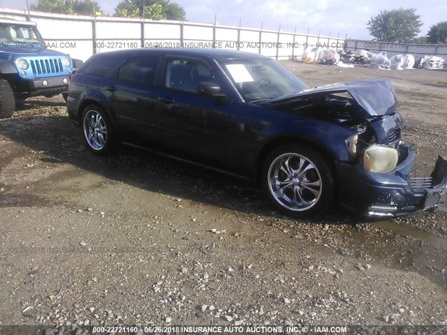 2D4FV47T96H128277 - 2006 DODGE MAGNUM SE BLUE photo 1