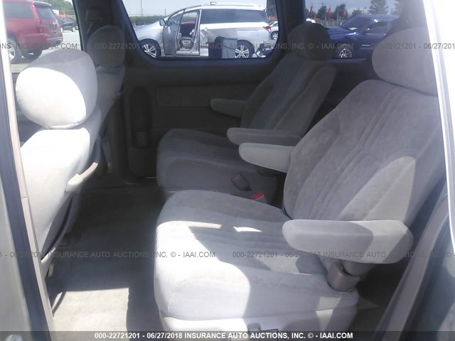 4T3ZF13C9YU241080 - 2000 TOYOTA SIENNA LE/XLE GRAY photo 8