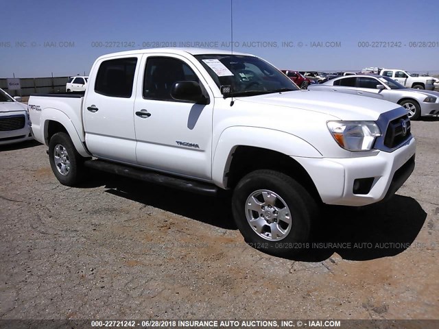 3TMLU4EN2EM159829 - 2014 TOYOTA TACOMA DOUBLE CAB თეთრი ფოტო 1
