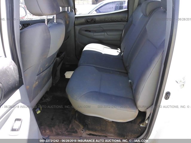3TMLU4EN2EM159829 - 2014 TOYOTA TACOMA DOUBLE CAB თეთრი ფოტო 8