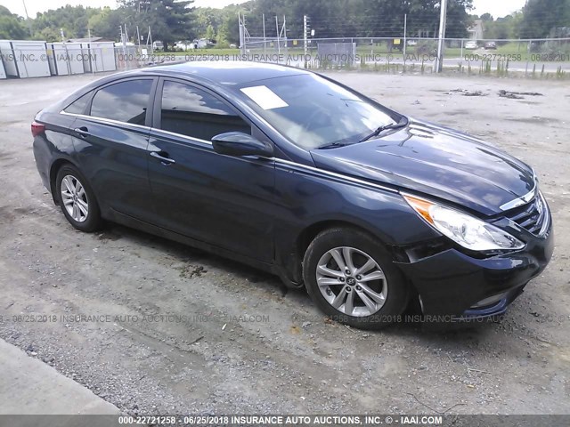 5NPEB4ACXDH721726 - 2013 HYUNDAI SONATA GLS Dark Blue photo 1