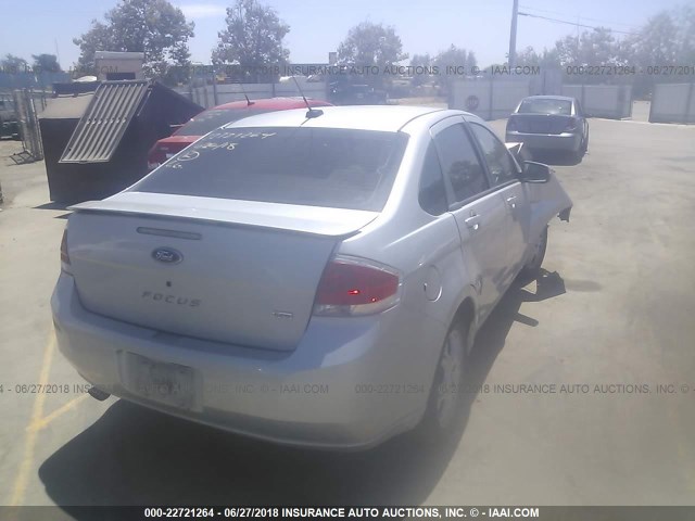 1FAHP36N79W124009 - 2009 FORD FOCUS SES SILVER photo 4