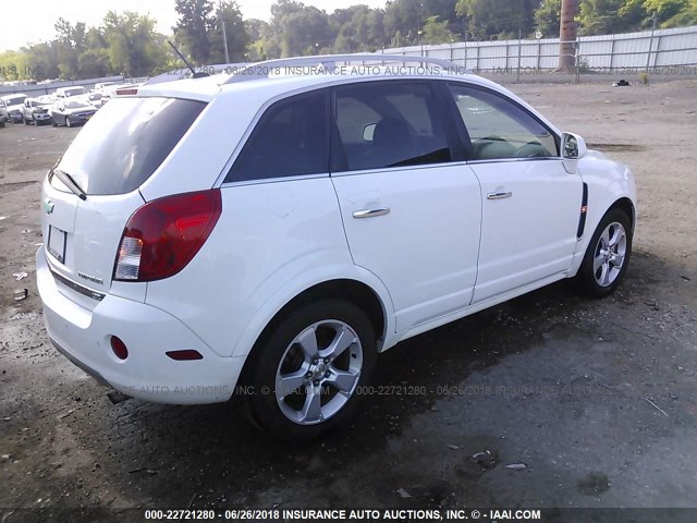 3GNAL4EK1DS635196 - 2013 CHEVROLET CAPTIVA LTZ WHITE photo 4