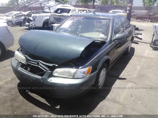 4T1BG22K9XU425522 - 1999 TOYOTA CAMRY CE/LE/XLE GREEN photo 2