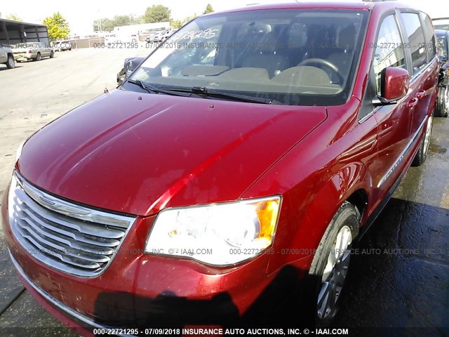 2C4RC1BG9DR797875 - 2013 CHRYSLER TOWN & COUNTRY TOURING MAROON photo 2