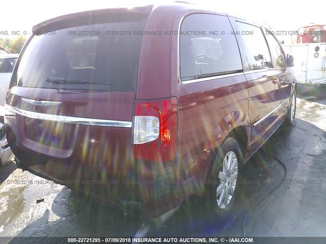 2C4RC1BG9DR797875 - 2013 CHRYSLER TOWN & COUNTRY TOURING MAROON photo 4