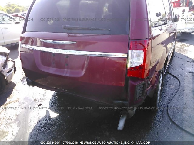2C4RC1BG9DR797875 - 2013 CHRYSLER TOWN & COUNTRY TOURING MAROON photo 6