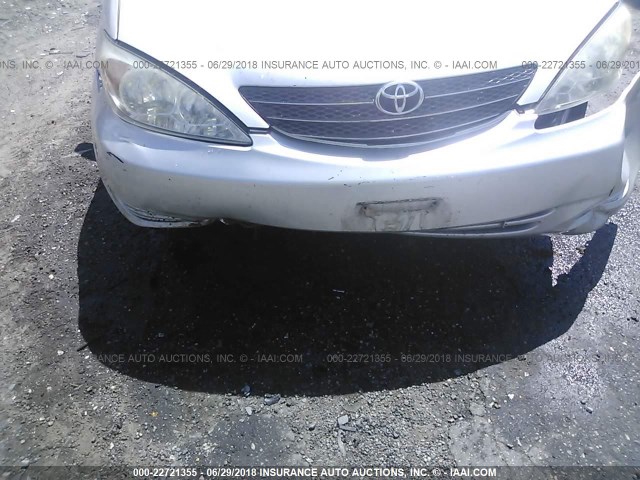 4T1BE32KX3U168019 - 2003 TOYOTA CAMRY LE/XLE/SE 银色 照片 6