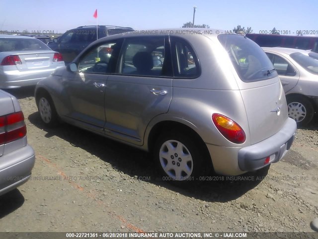 3C4FY48B72T260515 - 2002 CHRYSLER PT CRUISER CLASSIC GOLD photo 3