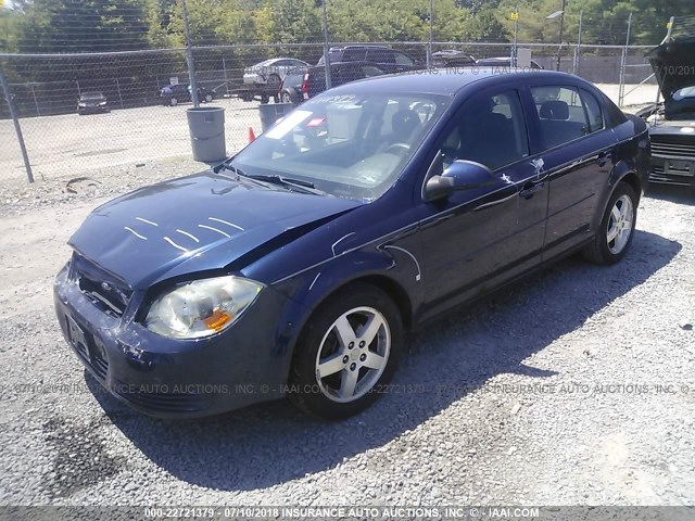 1G1AF5F54A7103295 - 2010 CHEVROLET COBALT 2LT BLUE photo 2