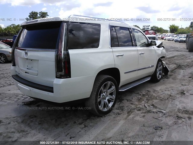 1GYS3BKJ3FR199335 - 2015 CADILLAC ESCALADE LUXURY WHITE photo 4