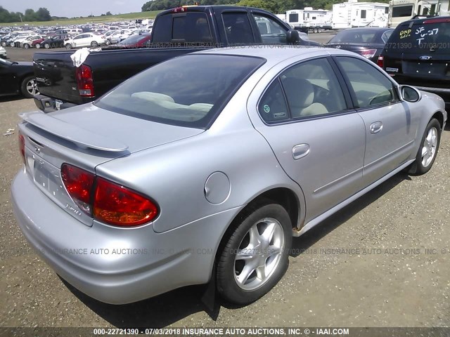 1G3NL52E41C156190 - 2001 OLDSMOBILE ALERO GL SILVER photo 4