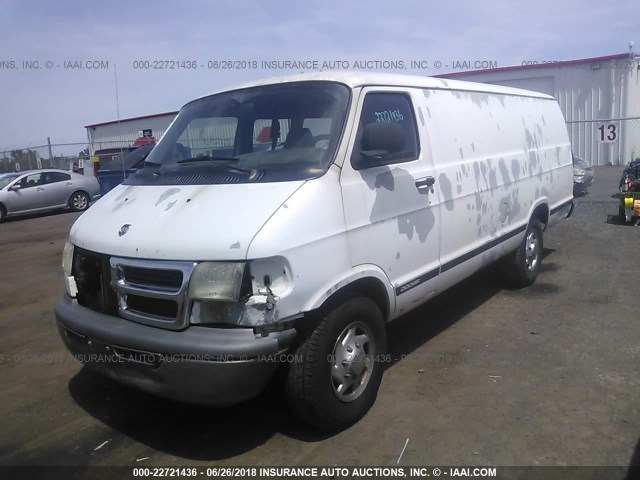 2D7JB21Y23K502550 - 2003 DODGE RAM VAN B2500 WHITE photo 2