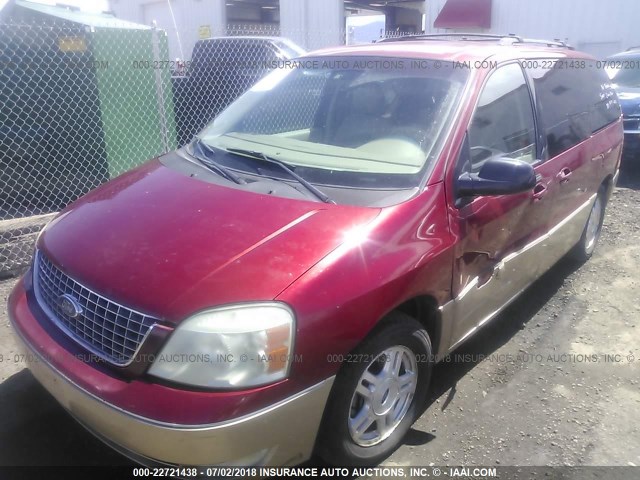 2FMDA58255BA30145 - 2005 FORD FREESTAR LIMITED RED photo 2