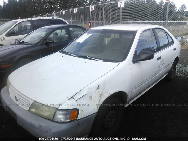 1N4AB41D3SC777612 - 1995 NISSAN SENTRA XE/GXE/GLE/BASE WHITE photo 2