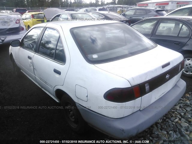 1N4AB41D3SC777612 - 1995 NISSAN SENTRA XE/GXE/GLE/BASE WHITE photo 3