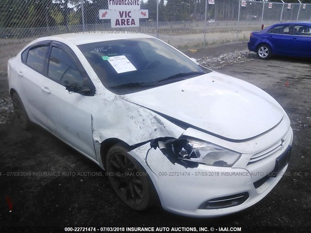 1C3CDFBH4DD184224 - 2013 DODGE DART SXT WHITE photo 1