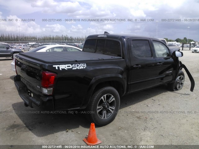3TMCZ5AN7GM012065 - 2016 TOYOTA TACOMA DBL CAB/SR/SR5/TRD SPT/OR BLACK photo 4