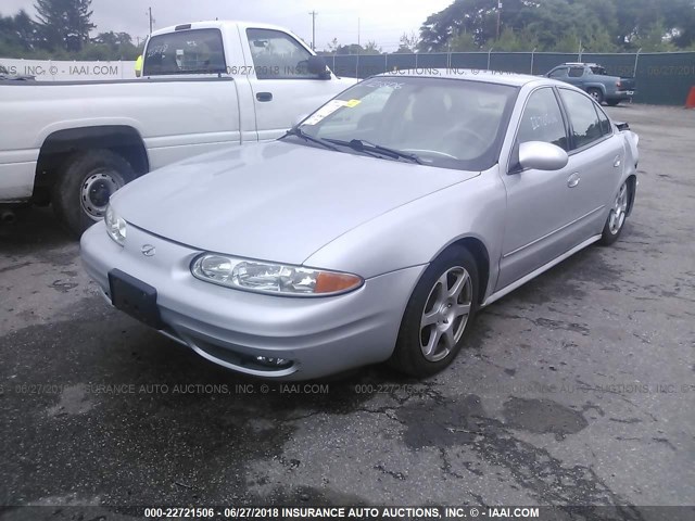 1G3NF52EX2C124840 - 2002 OLDSMOBILE ALERO GLS 银色 照片 2