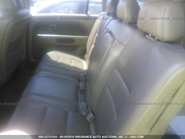 5FNYF285X6B034180 - 2006 HONDA PILOT EX TAN photo 8