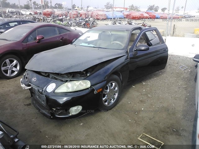 JT8CH32Y1V0052320 - 1997 LEXUS SC 400 BLACK photo 2