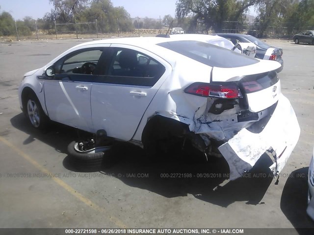 1G1RC6E46FU106492 - 2015 CHEVROLET VOLT WHITE photo 3