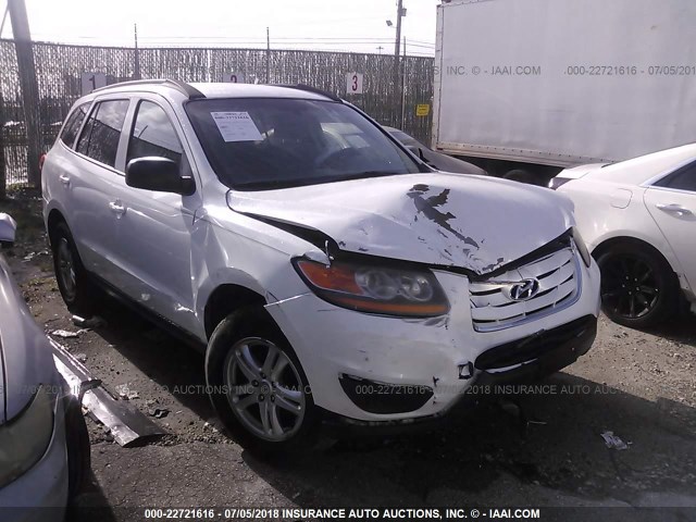 5NMSG3AB8AH403232 - 2010 HYUNDAI SANTA FE GLS WHITE photo 1