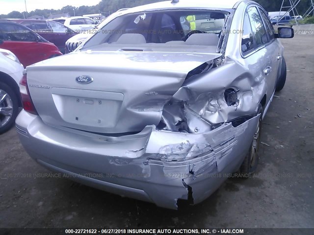 1FAHP24177G158890 - 2007 FORD FIVE HUNDRED SEL SILVER photo 6