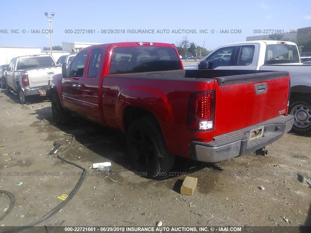 1GTR1VE05BZ437193 - 2011 GMC SIERRA C1500 SLE RED photo 3