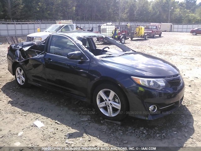 4T1BF1FK7DU289507 - 2013 TOYOTA CAMRY L/SE/LE/XLE 蓝色 照片 1