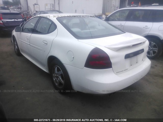 2G2WP522141116405 - 2004 PONTIAC GRAND PRIX GT WHITE photo 3